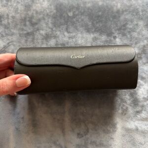 Authentic Cartier Sunglasses Case – Brown – With Cloth – Original